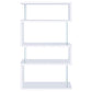 Emelle - 4-Shelf Glass Panel Bookshelf