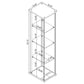 Bellatrix - 4-Shelf Clear Glass Curio Cabinet