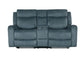 U6024 - Console Reclining Loveseat - Dark Gray