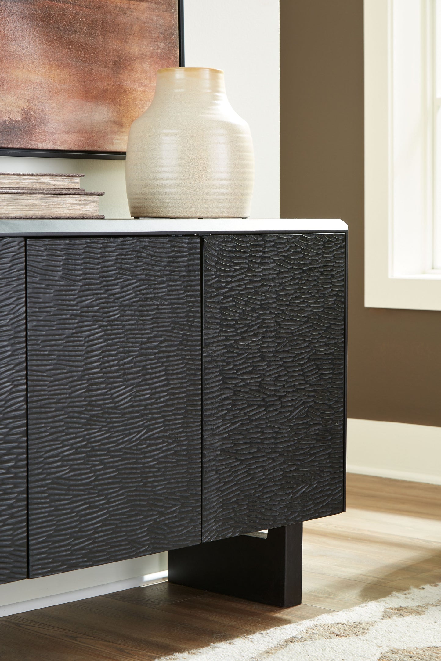 Farrelmore - Black - Accent Cabinet