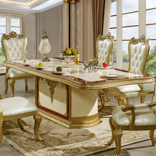 HD-5138 - Extension Dining Table - Beige