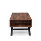 Karine - Coffee Table - Walnut & Sandy Black