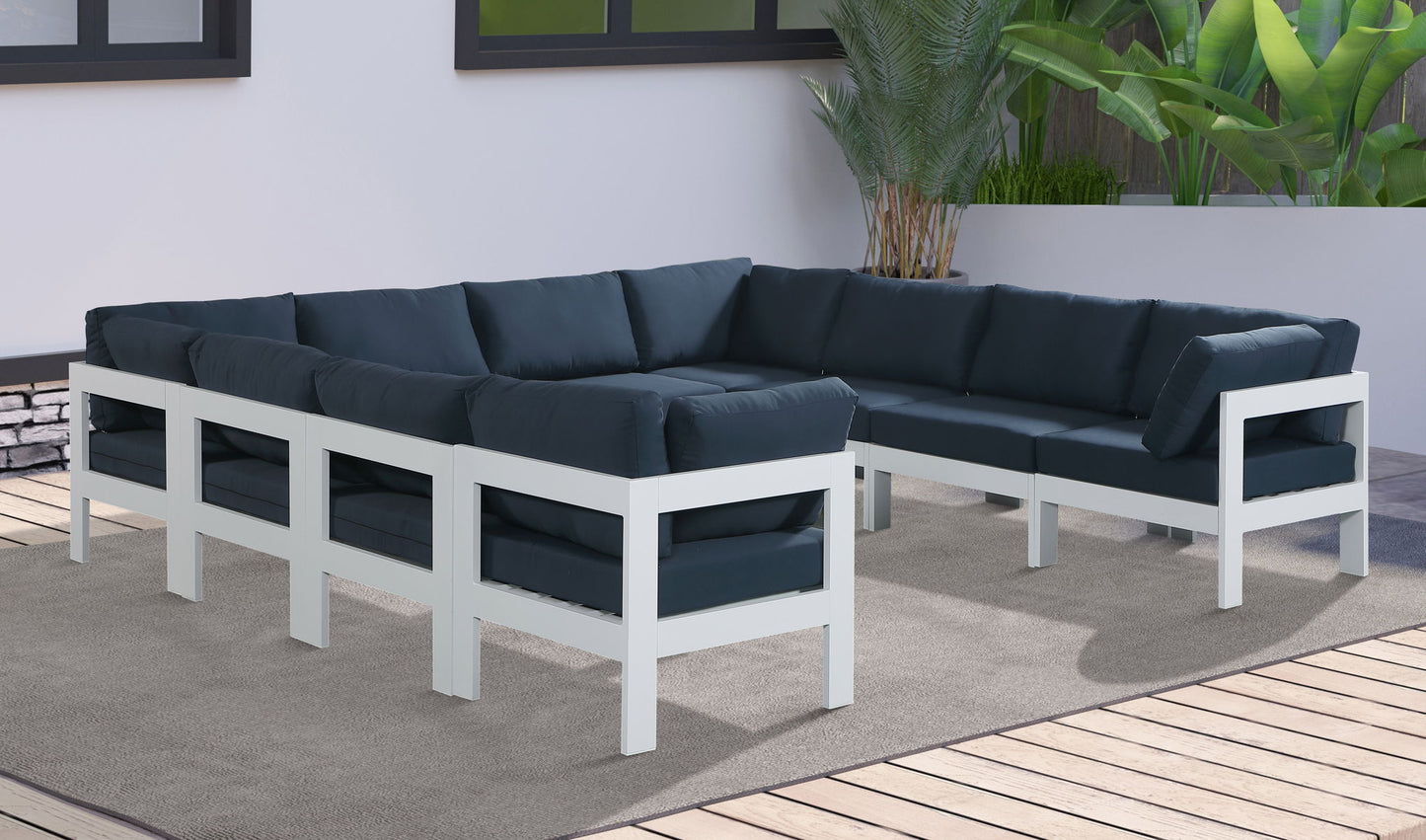 Nizuc - Outdoor Patio Modular Sectional - Navy - Fabric