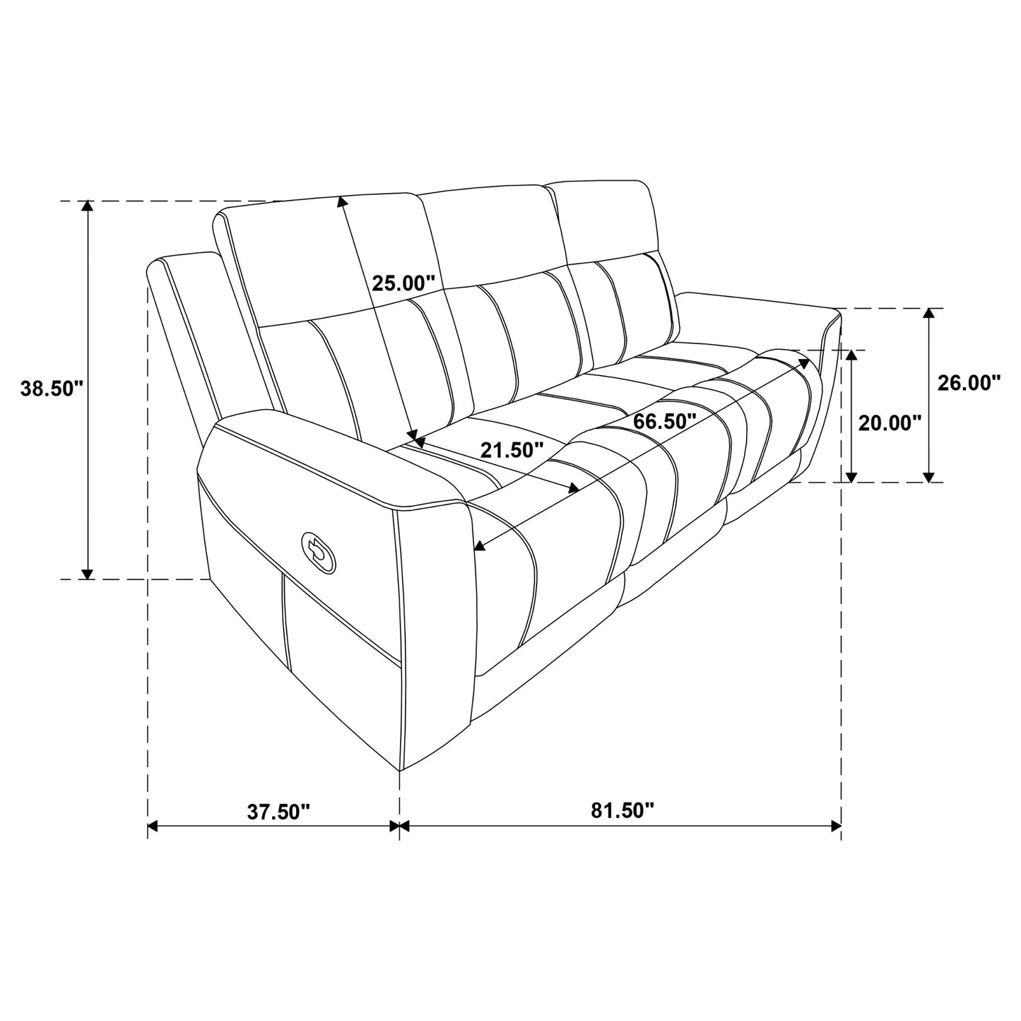 Brentwood - Upholstered Motion Reclining Sofa - Taupe