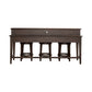 Mill Creek - 4 Piece Console Set (Bar Console & 3 Stools) - Dark Brown