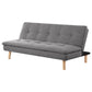 Scout - Upholstered Tufted Convertible Sofa Bed - Gray