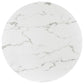 Alcott - Round Dining Table Faux Marble - Carrara