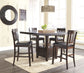 Haddigan - Dark Brown - Rectangular Dining Room Counter Extension Table