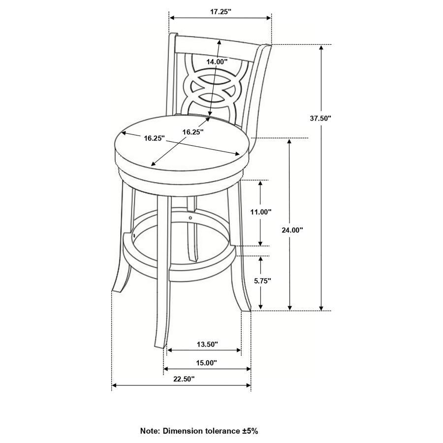 Calecita - Swivel Stools with Upholstered Seat (Set of 2)