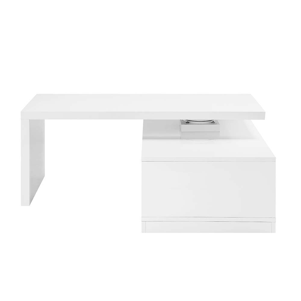 Buck II - Coffee Table - White & Black High Gloss Finish