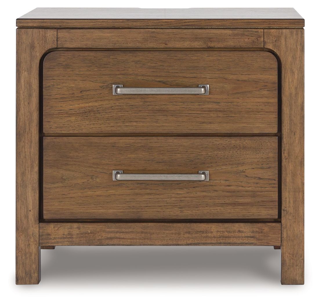 Cabalynn - Light Brown - Two Drawer Night Stand