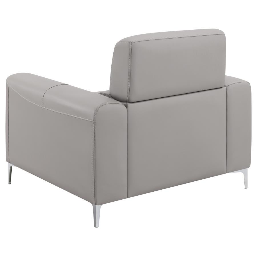 Glenmark - Track Arm Upholstered Chair - Taupe