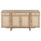 Kailani - 4-Door Cane Sideboard Buffet Cabinet - Beige Oak