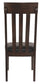 Haddigan - Dark Brown - Dining Uph Side Chair (Set of 2)