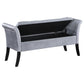 Farrah - Velvet Upholstered Rolled Arm Storage Bench