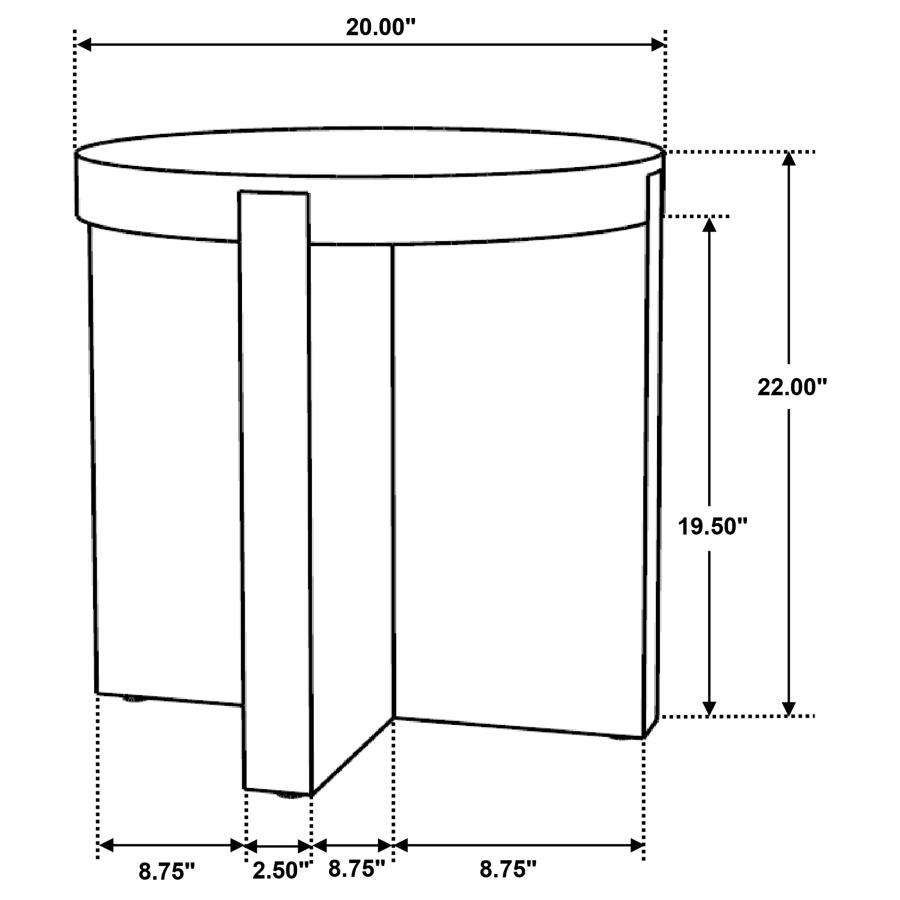 Kinkaid - Round Solid Mango Wood Table