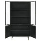 Santiago - Rectangular 4-Door Cabinet - Matte Black