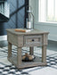 Moreshire - Bisque - Rectangular End Table