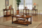 Bozeman - 3 Piece Table Set - Antique Oak