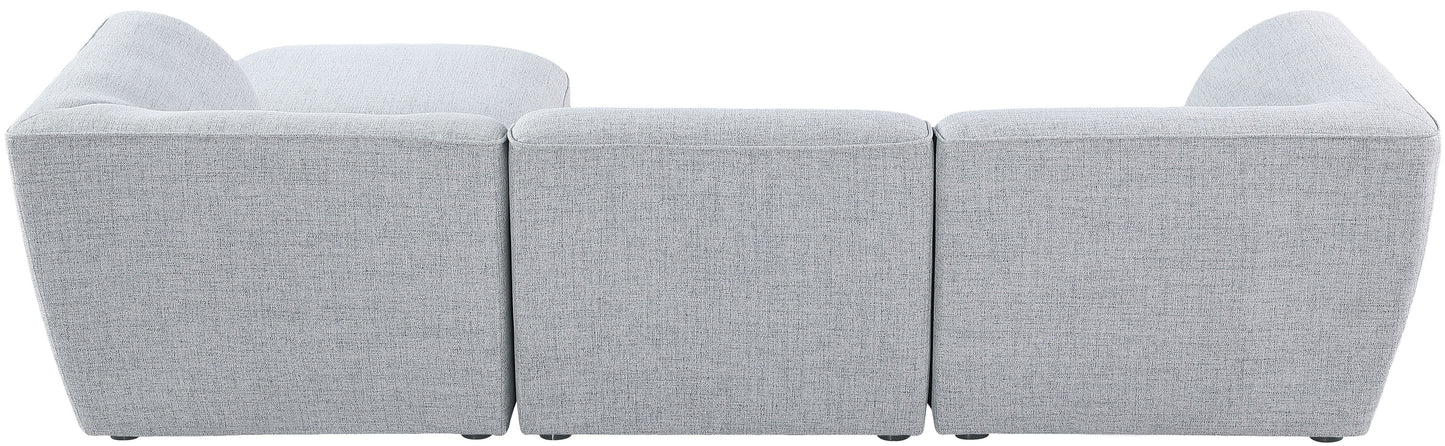 Miramar - Modular Sectional 4 Piece - Gray - Fabric