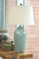 Saher - Green - Ceramic Table Lamp  - Earthy Ceramic