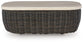 Kimora - Beige / Dark Brown - Rectangular Cocktail Table