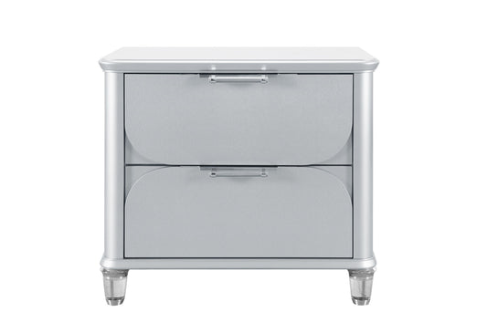 Lando - Nightstand - Silver