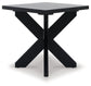 Joshyard - Black - Square End Table