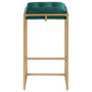 Nadia - Upholstered Backless Bar Stool (Set of 2) - Hunter Green