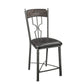 Lynlee - Counter Height Chair (Set of 2) - Espresso PU & Dark Bronze