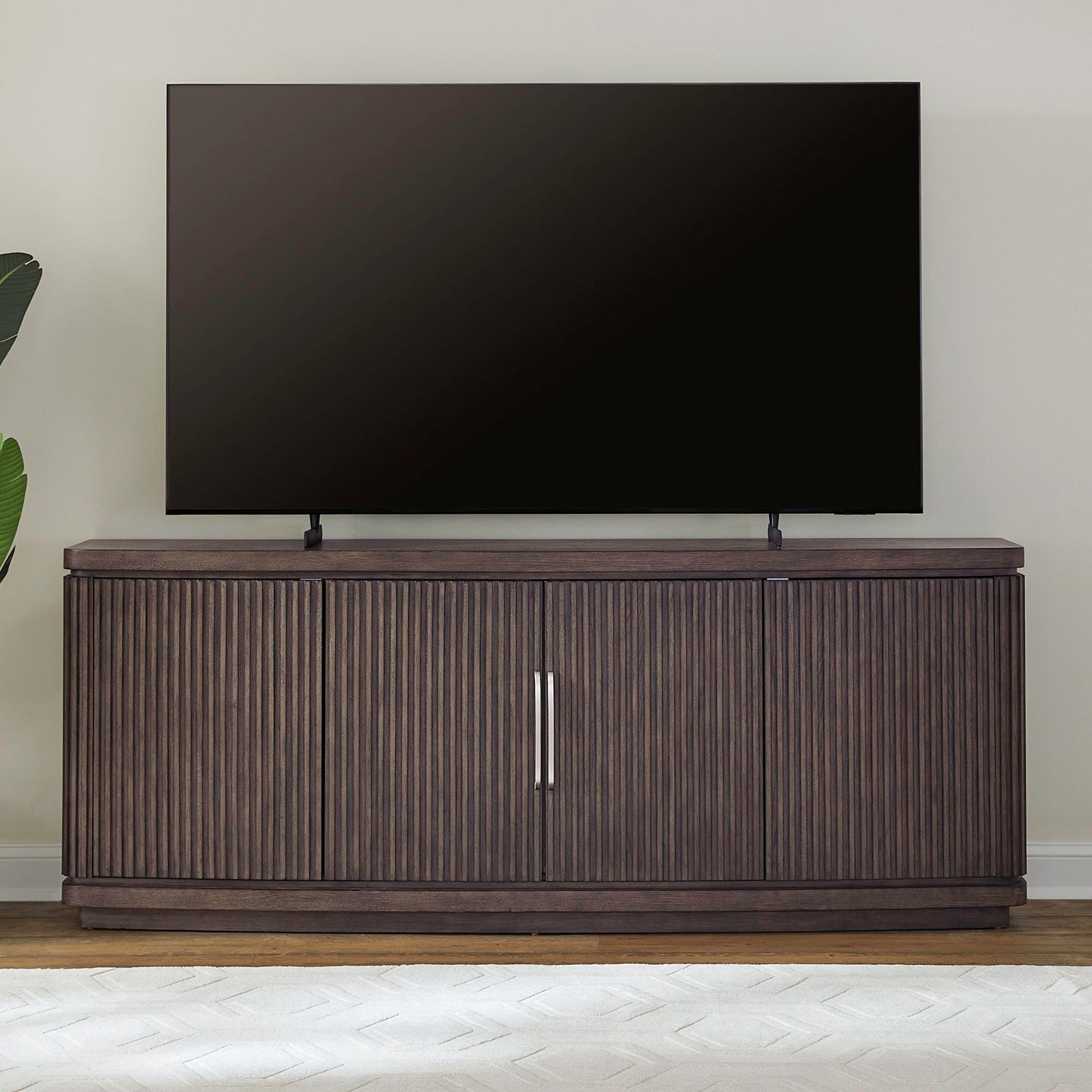 Cascade Falls - 82" TV Console - Satin Espresso