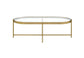 Charrot - Coffee Table - Clear Glass & Gold Finish