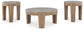 Guystone - Light Brown - Occasional Table Set (Set of 3)