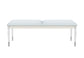 Orion - Bench With Acrylic Legs - White / Gold