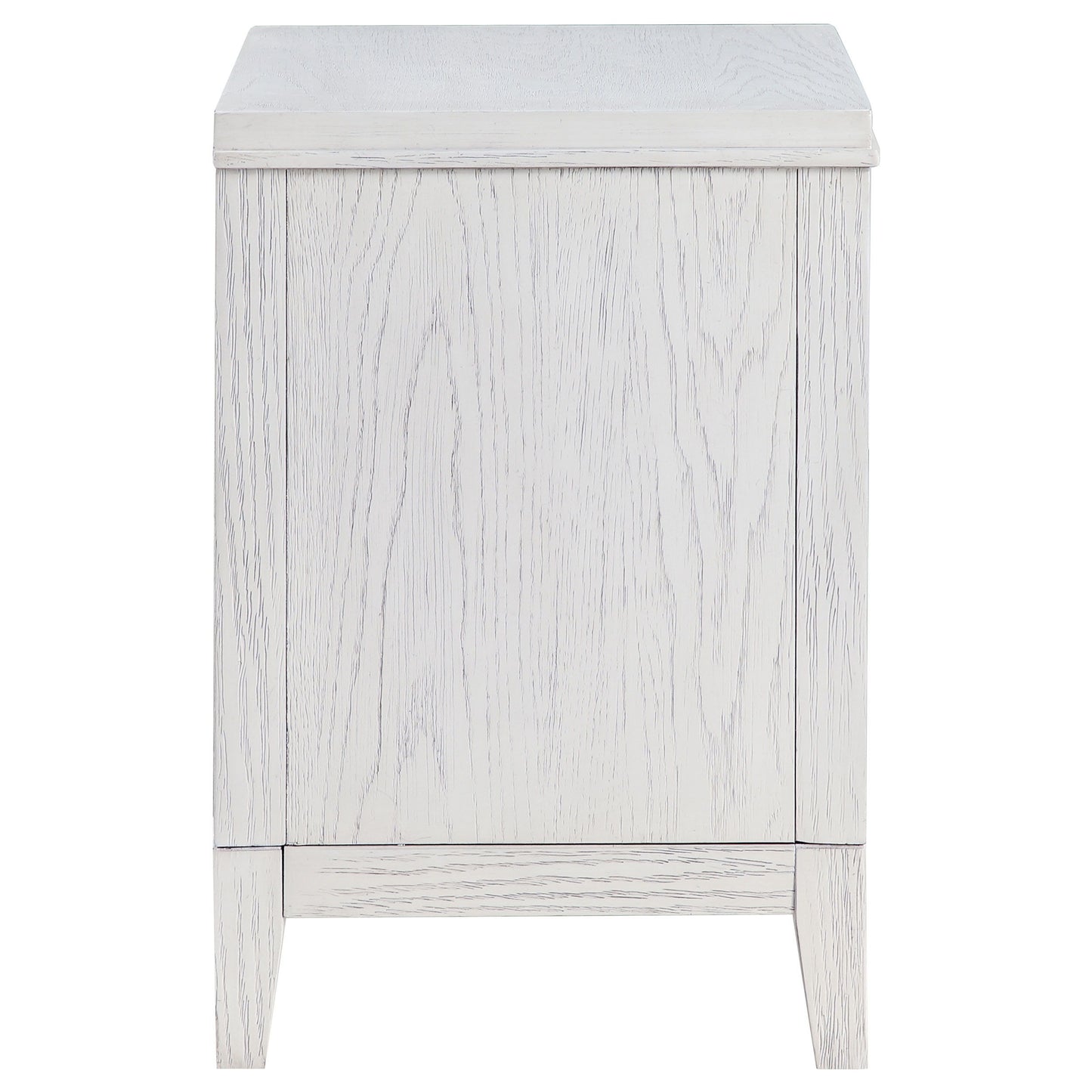 Marielle - 2-Drawer Nightstand Bedside Table - Distressed White