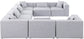 Cube - Modular Sectional - Gray