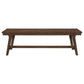 Reynolds - Wood Trestle Base Dining Bench - Brown Oak