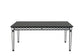 Varian II - Dining Table - Black & Sliver Finish