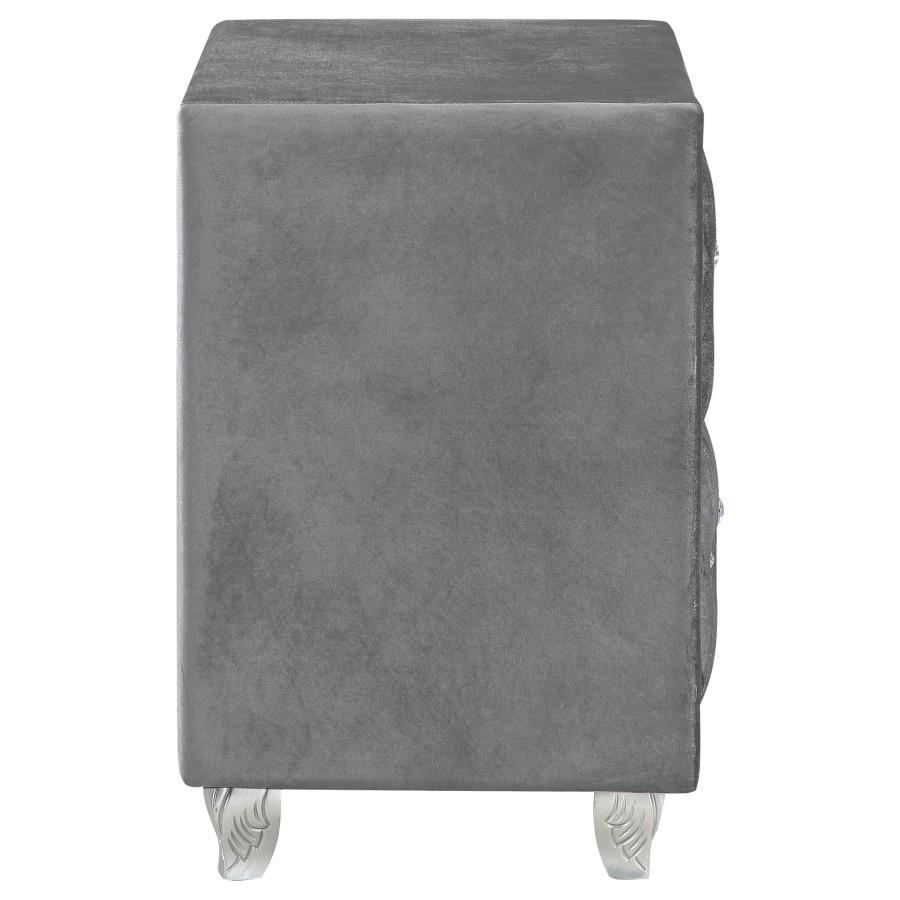 Deanna - Upholstered 2-Drawer Nightstand