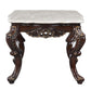 Benbek - End Table - Marble & Antique Oak Finish