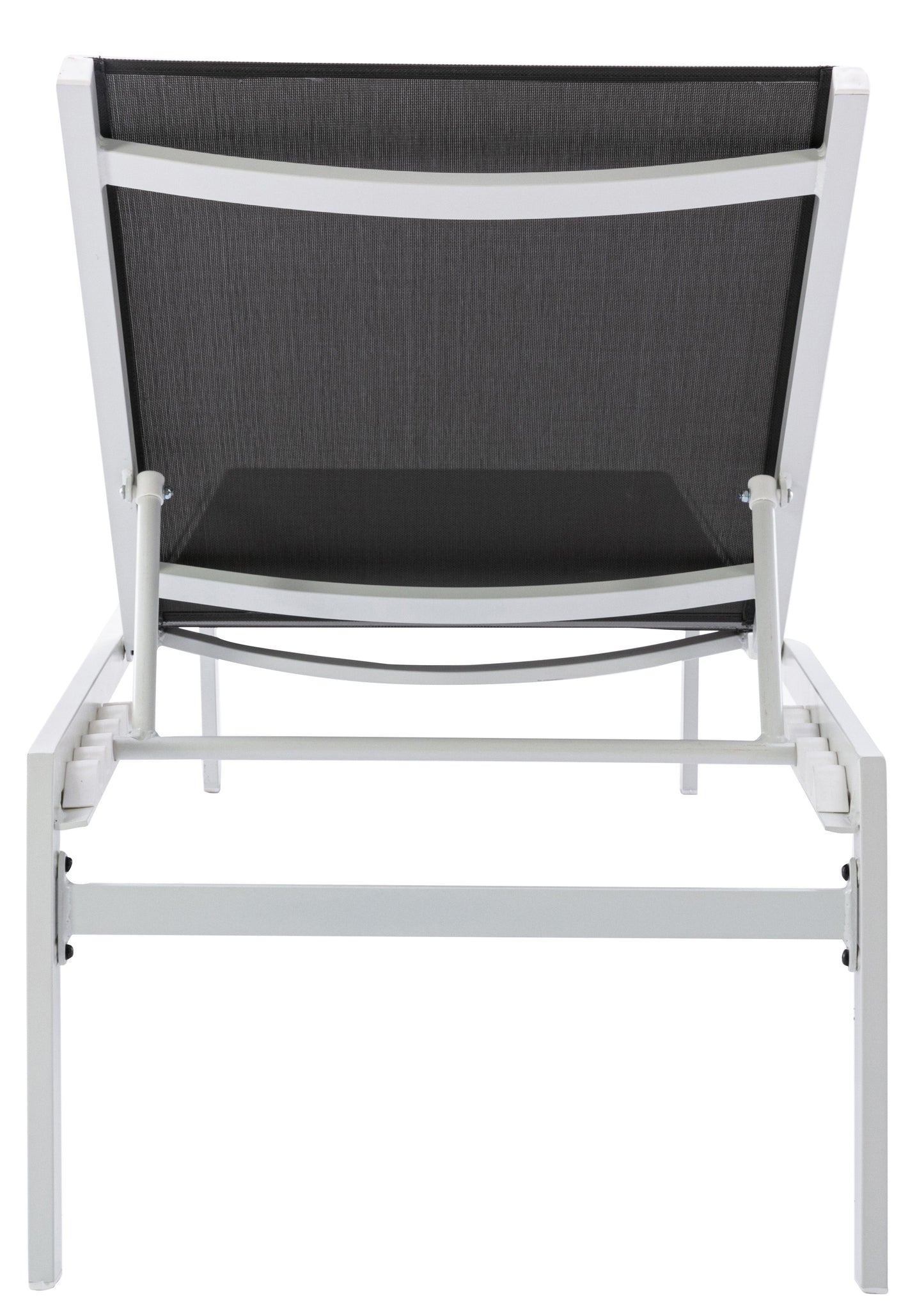 Santorini - Outdoor Patio Chaise Lounge Chair with Chrome Base