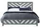 Micah - 5 Piece Full Bedroom Set - Gray