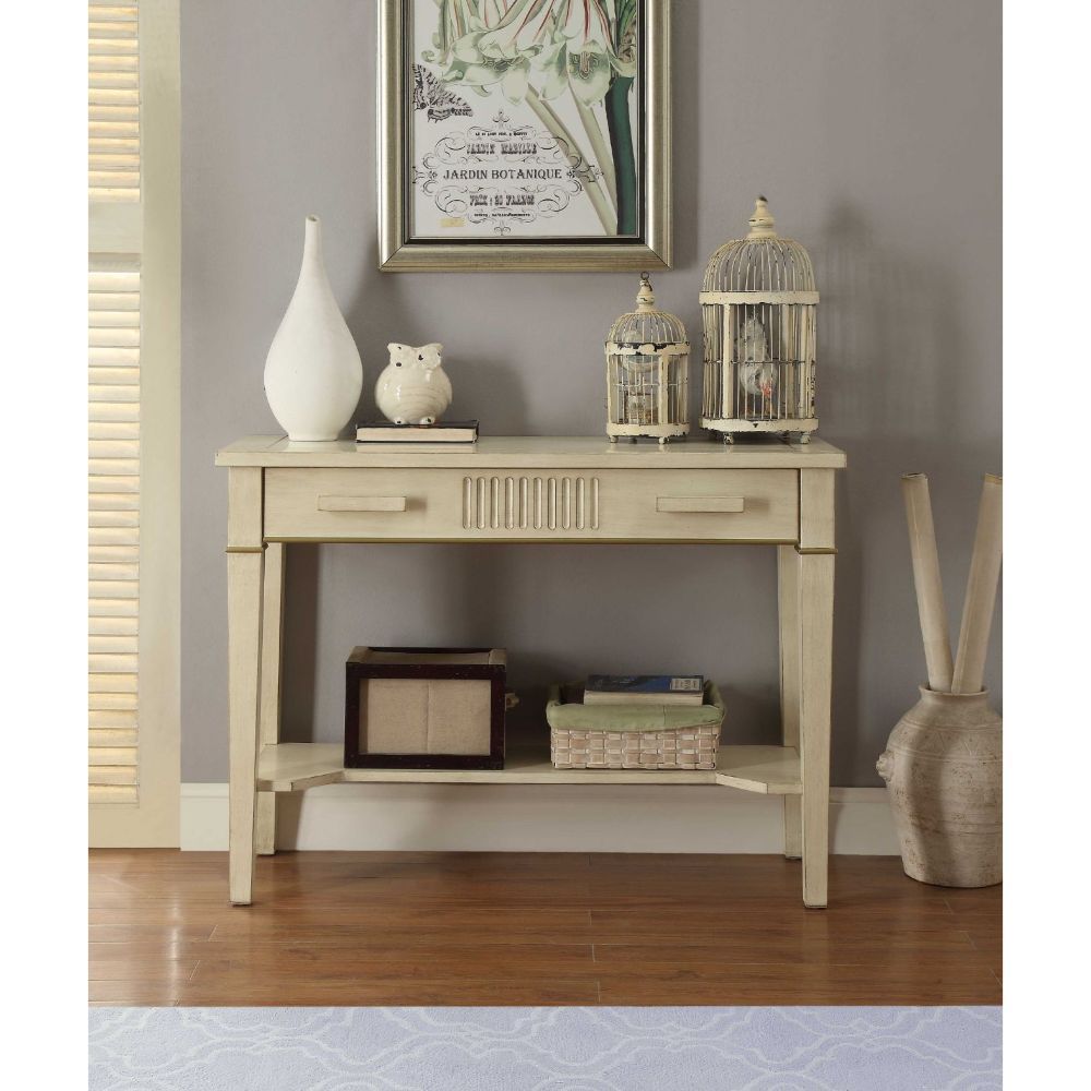 Siskou - Accent Table - Antique White