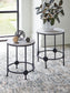 Beashaw - Gray / Black - Accent Table Set (Set of 2)