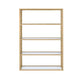 Blanrio - Bookshelf - Gold & Clear Glass