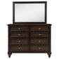 Andover - 8-Drawer Dresser And Mirror - Dark Oak