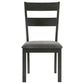 Jakob - Ladder Back Wood Dining Side Chair (Set of 2) - Black