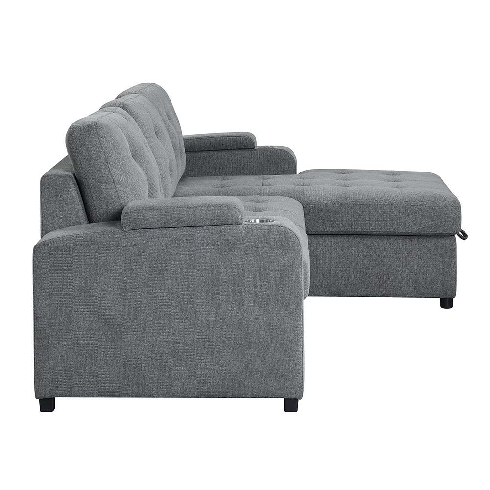 Kabira - Sectional Sofa - Gray Fabric