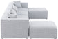 Cube - Modular Sectional 6 Piece - Gray - Fabric - Modern & Contemporary