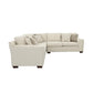 Aria - L-Shaped Sectional With Nailhead - Oatmeal